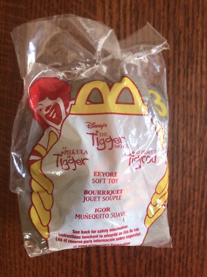 Vintage McDonalds Happy Meal Disney Tigger Movie Eeyore #3 NIP Clip On | eBay