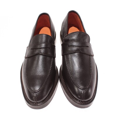 Andrea Ventura NWB Split Toe Penny Loafers Size 41.5 8.5 US In Solid Brown Andrea Ventura NWB Split Toe Penny Loafers Size 41.5 8.5 US  main image 4