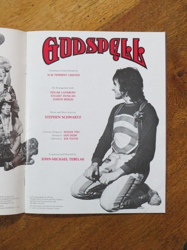 Godspell Around the World - 1971 UK program, David Essex - Picture 2 of 5