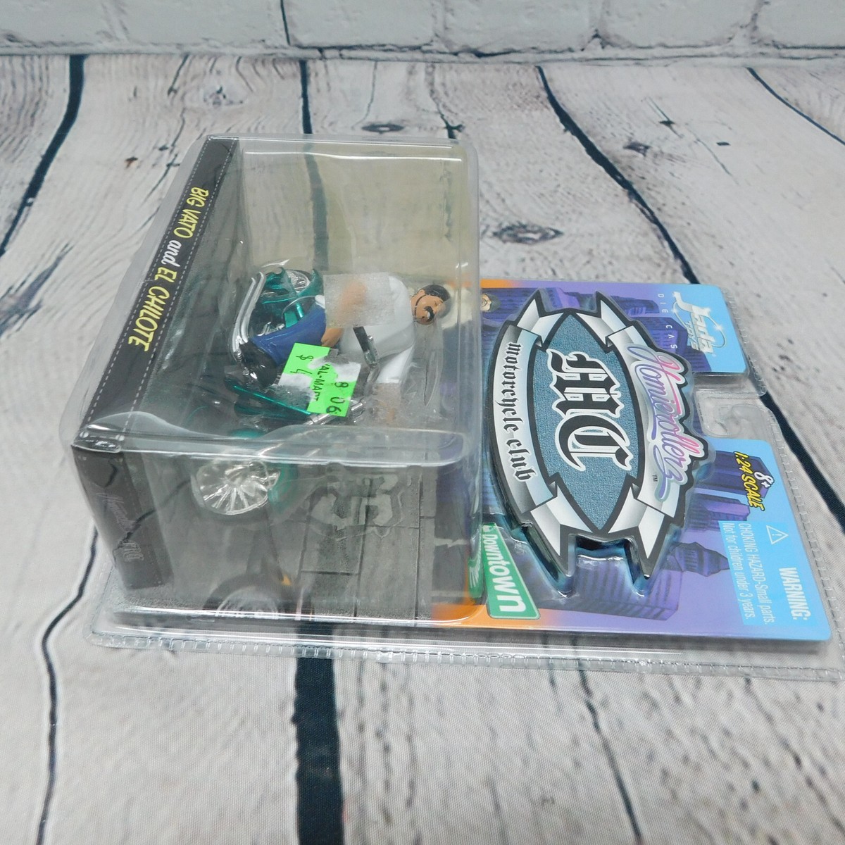 Jada Toys Homie Rollerz MC Motorcycle Club Big Vato And El Chilote