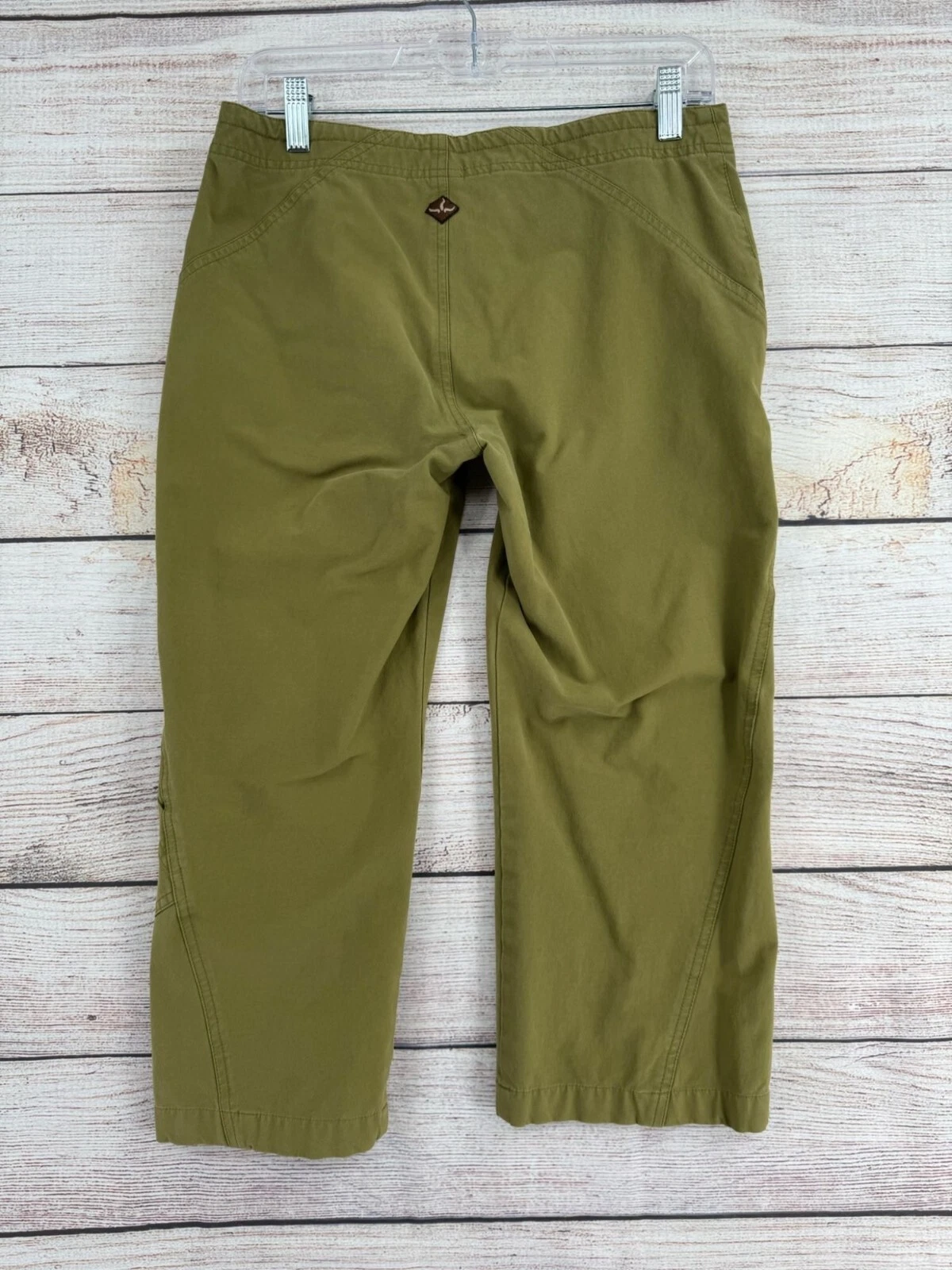 prana stretch hiking drawstring capri-pants