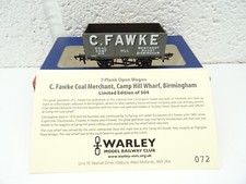 OO GAUGE BACHMANN LTD EDITION WAGON C FAWKE BIRMINGHAM (SUPER DETAIL) 37-100R