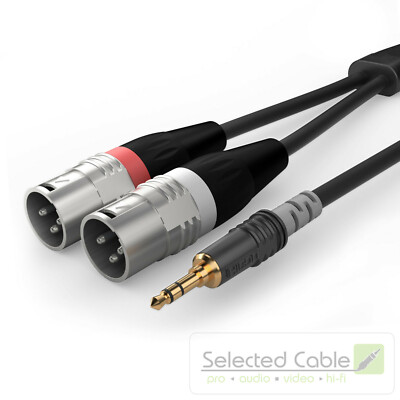SOMMER CABLE Basic 3m 3,5mm Klinkenstecker auf XLR-Adapterkabel | HBA-3SM2-0300