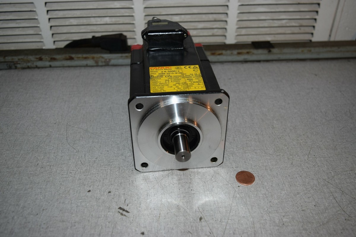 Fanuc A06B-0215-B100 AC Servo Motor A860-2000-T301 Fanuc A06B-0215-B100 AC Servo Motor A860-2000-T301