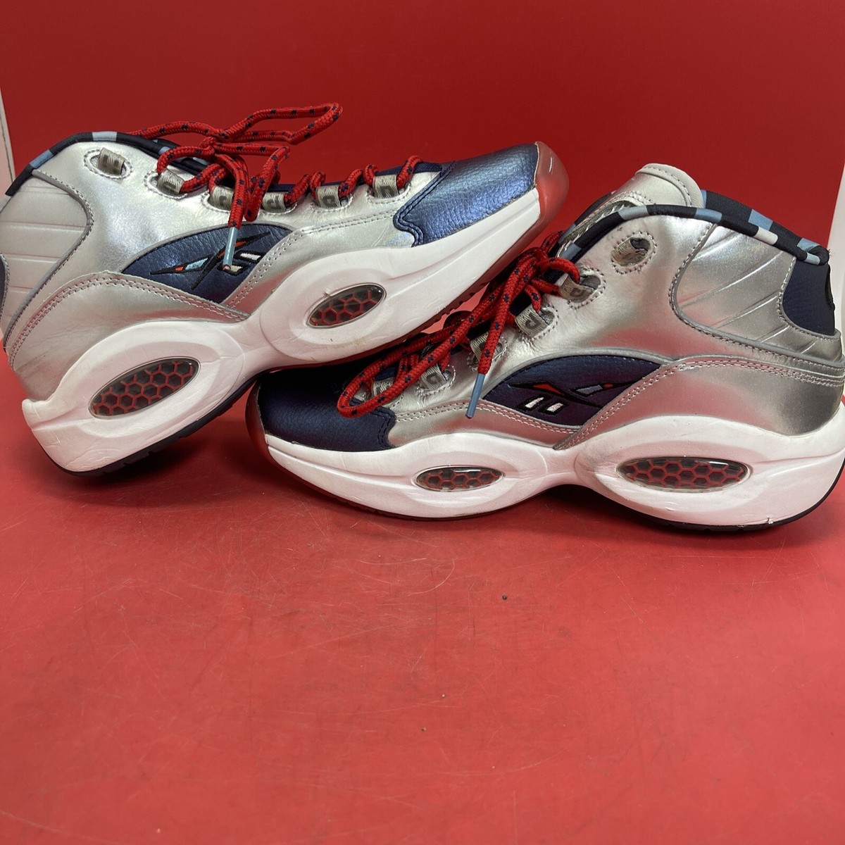 シューズ(男性用) Iverson x Harden Question MID Reebok Question Mid Harden Iverson OG Meets OG Silver US FZ1366
