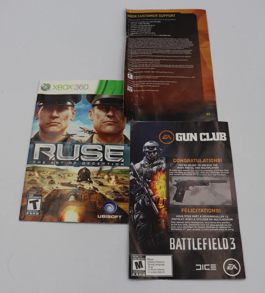 R.U.S.E. Microsoft Xbox 360 Game CIB Complete Used  - Image 4 of 4