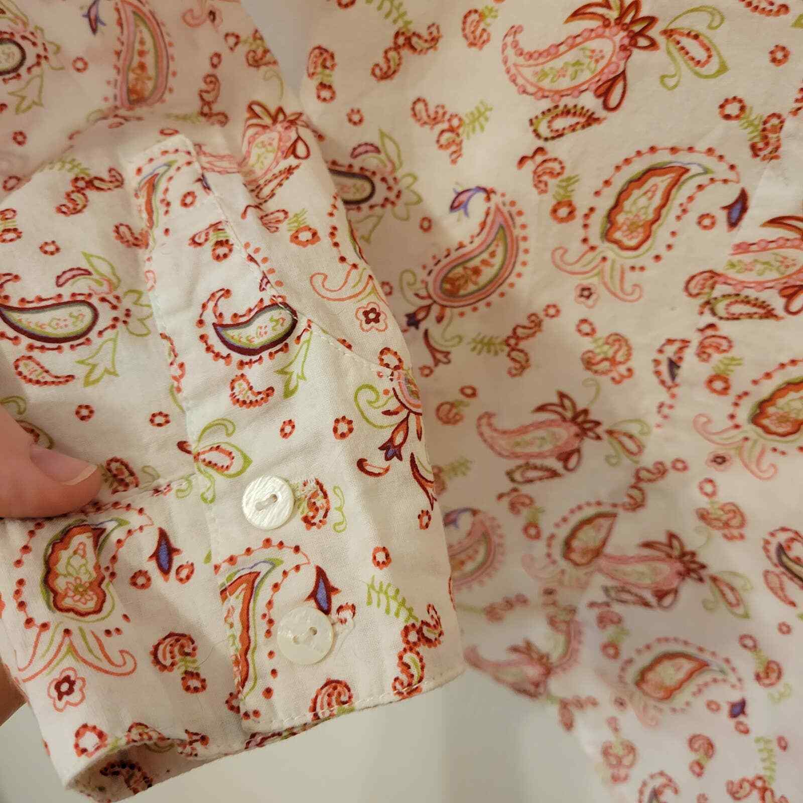 Levi's Western Button-Down Blouse M - image 7