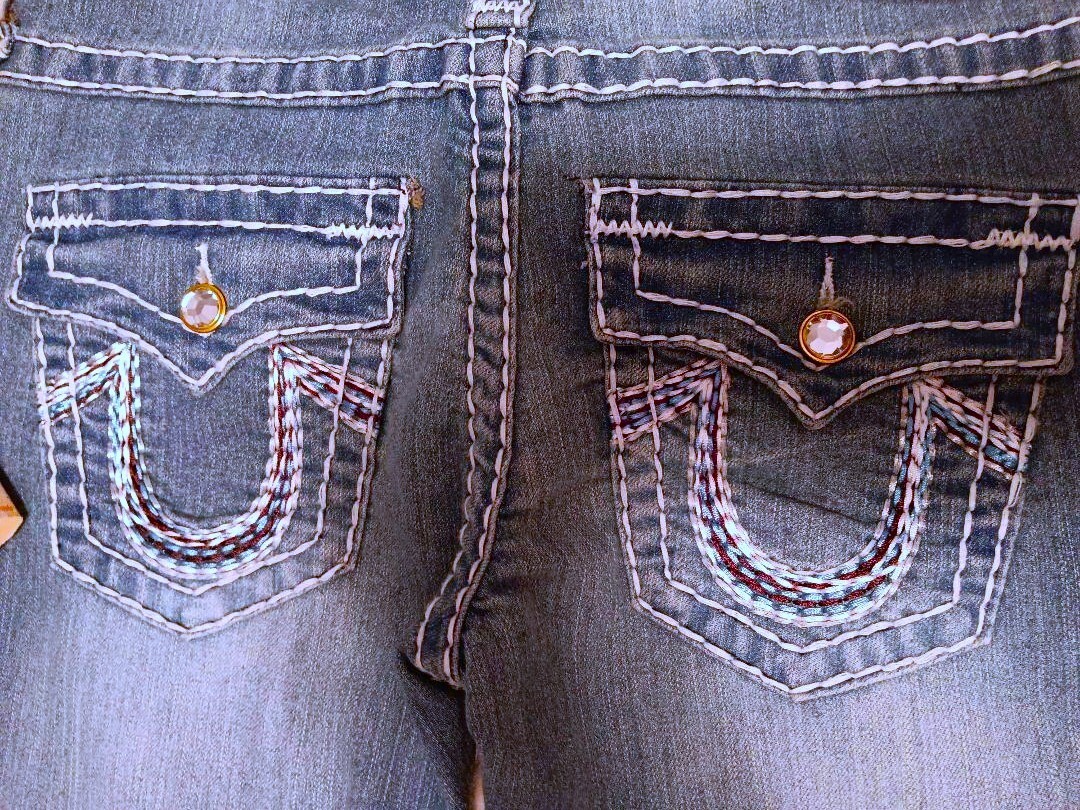 True Religion Joey Super T Jeans with original tags Light Wash image 2