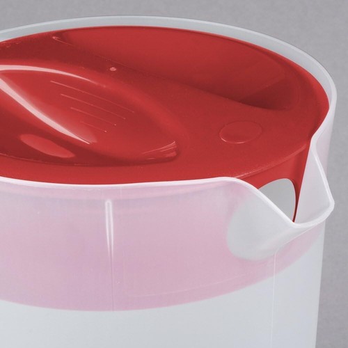 Pitcher Classic 1 Gallon Clear Base, Red Lid - Picture 3 of 7