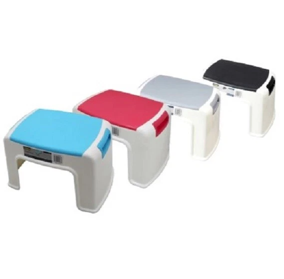 1x Syneco PLASTIC 1 STEP STOOL Non Slip Rubber Feet Stackable