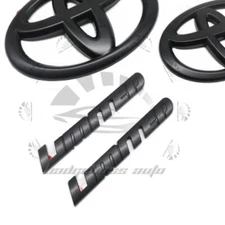 Matte Black Emblem Overlay Kit for 2008-2021 Sequoia Limited Badge Blackout Set