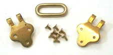 Sling Repair Replacement Parts Kit Brass Plated Hooks For 1907 Leather Slings 