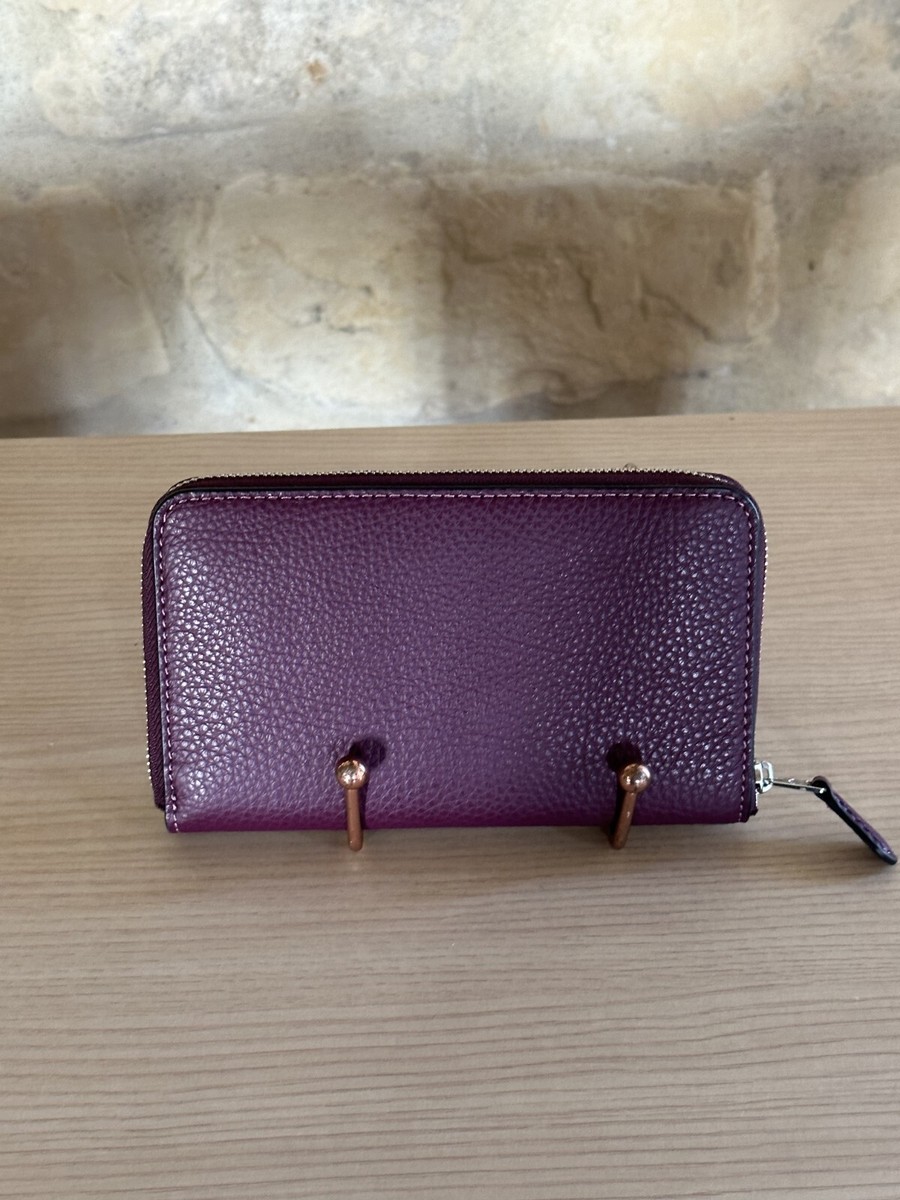 COACH Shoulder Bag Leather PUP Solid Color CM071 Item Good Japan