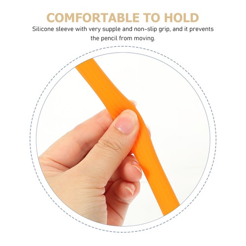 Comfortable Silicone Carrot Pen Cover Stylus Pen Pen Pencil Case Compatible - Picture 6 of 12