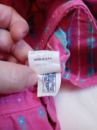 12 Months Vintage Girls OshKosh B'gosh Overalls Pink *Blue Daisies* - Picture 16 of 20