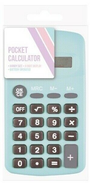 IG Design Home School Office Stationery 8 Digit Pocket Calculator - Assorted