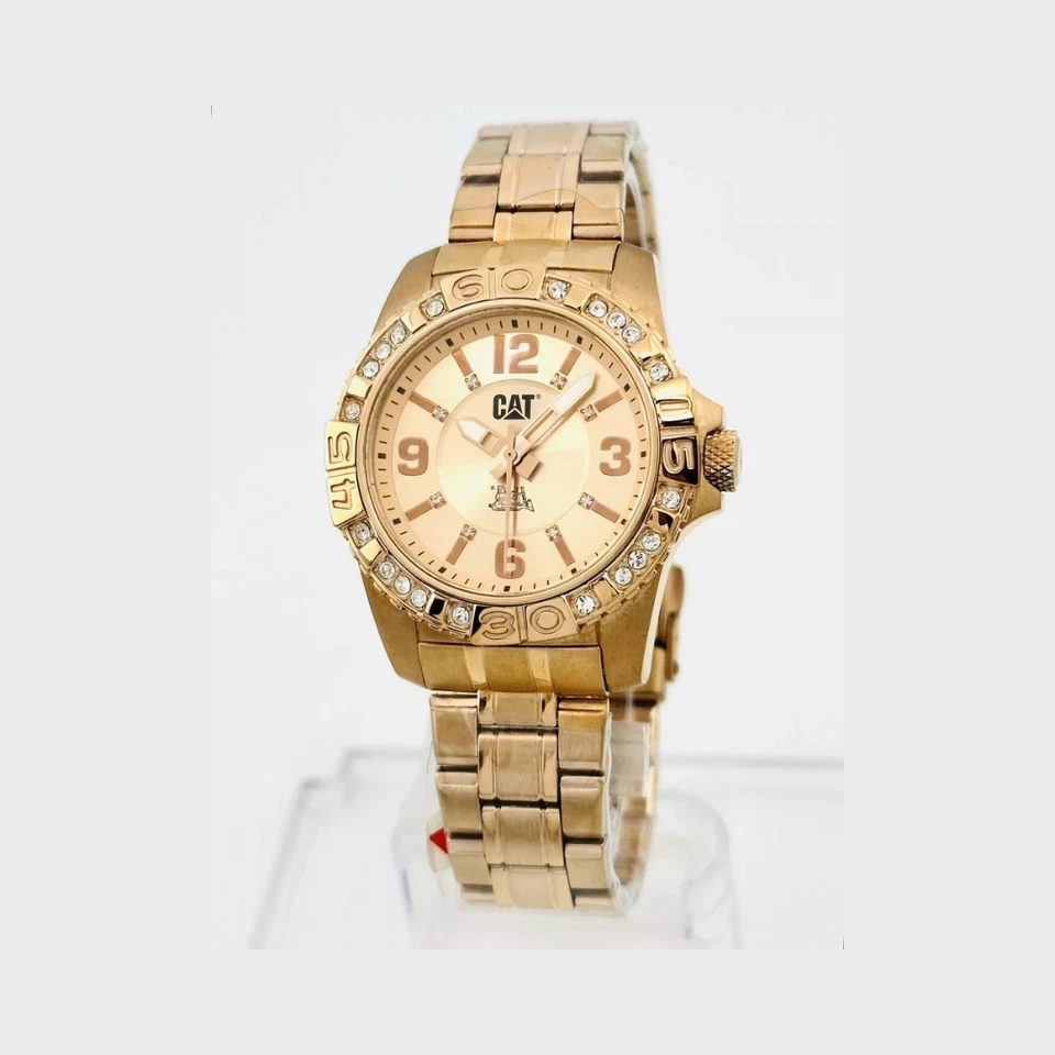 CAT Caterpillar WHISTLER Lady’s Rose-Gold Watch A4.391.19.131 with Stone Bezel - Image 4 of 4