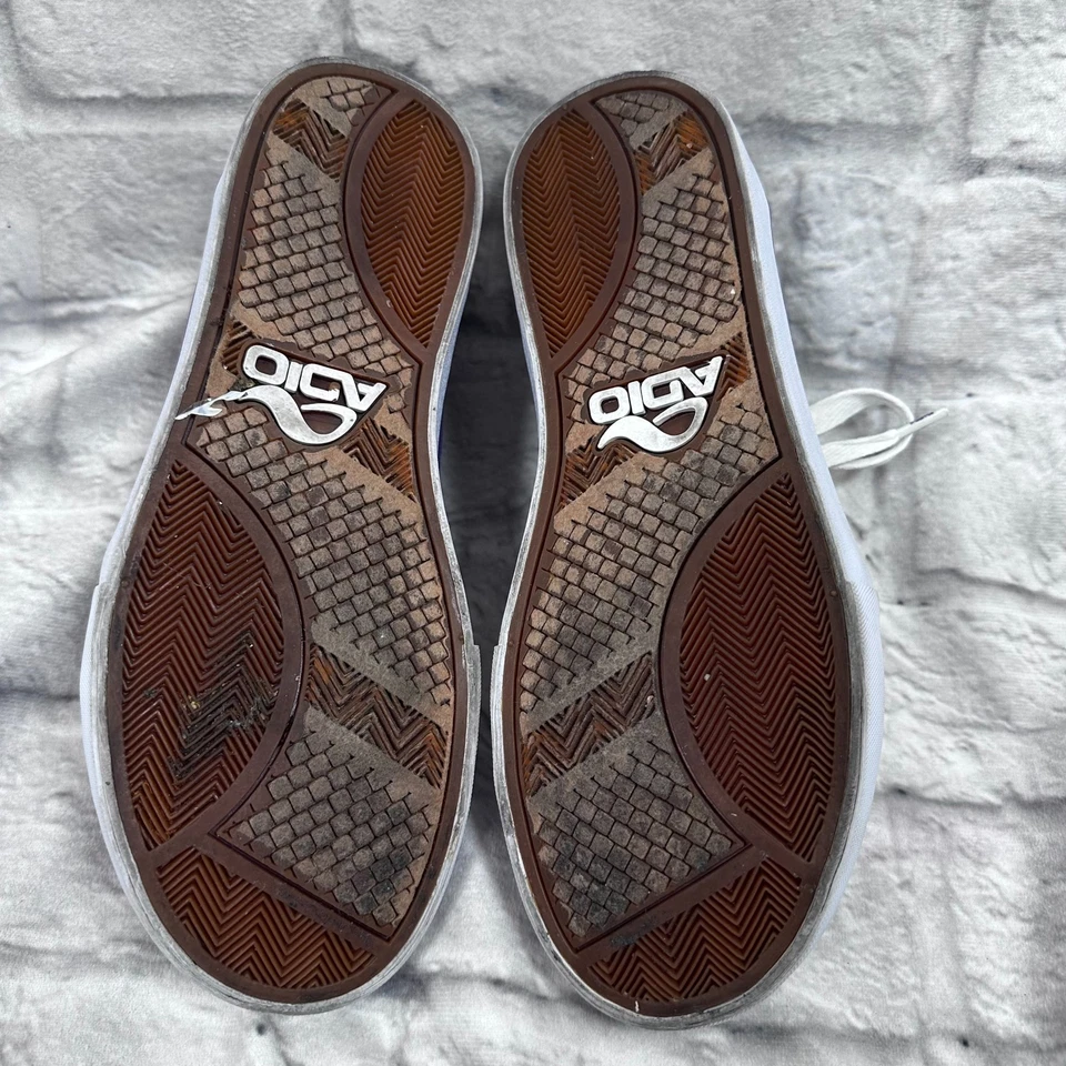 Vintage Adio Violeta Mujer Talla 6.5 Ee. Uu. / 37 Eu / 4GB Lona Patín Zapatillas - Imagen 3 de 4