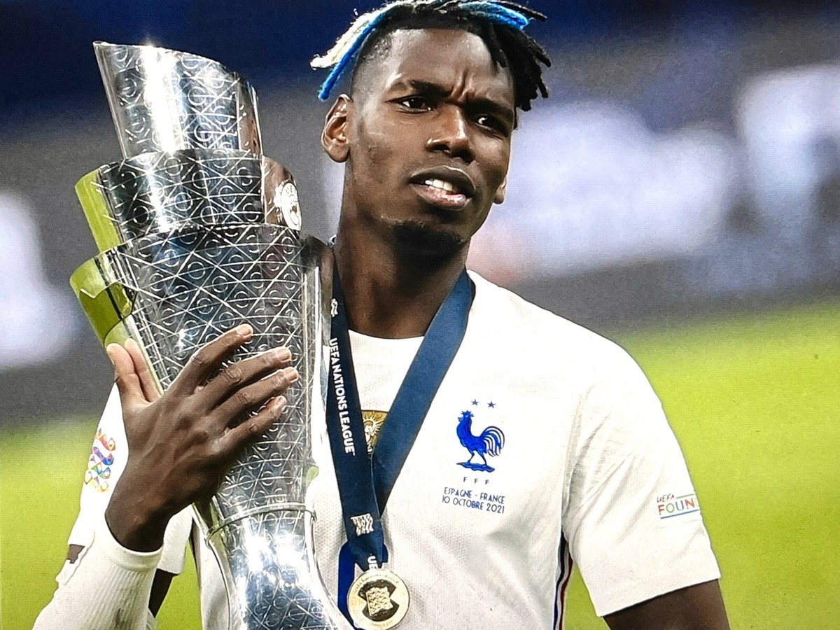 France POGBA #6 UEFA NATIONS LEAGUE 2021 Name print number Patch