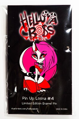 Helluva Boss Loona限定版ジャンボエナメルピン Helluva Boss Collector Pins | Loona | NEW SEALED - Ask for