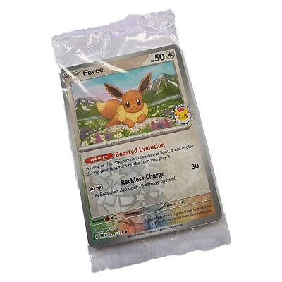 Sealed Eevee Pokemon Day 2025 Promo Card ✓ Stamped Reverse Holo