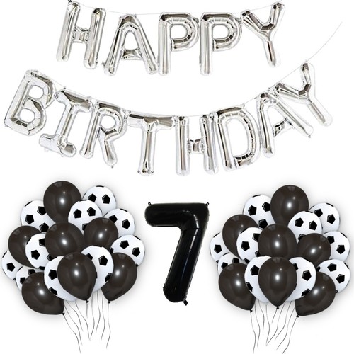 Mix Football Print Balloons Helium Latex Black & White Balloon Birthday Party UK - Picture 2 of 62