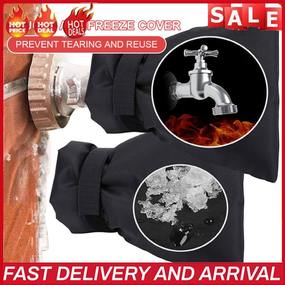 4pcs Outdoor Faucet Cover Reusable Oxford Cloth Hose Bib Cover Winter