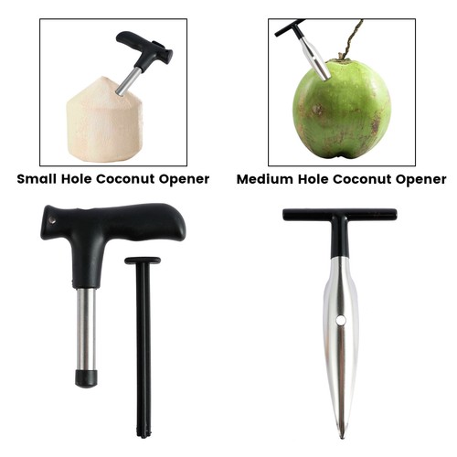 Coconut Opener Tool Set Food Grade Stainless Steel Young Coconut Tool Safe NXX - Picture 3 of 12