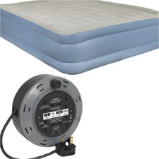 Queen aufblasbares Hochluftbett eingebaute Pumpe & 4 Gang Verlängerung Camping