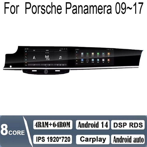 Radio estéreo GPS para coche navegación Android de 12,3" Carplay para Porsche Panamera 4+64G - Imagen 2 de 6