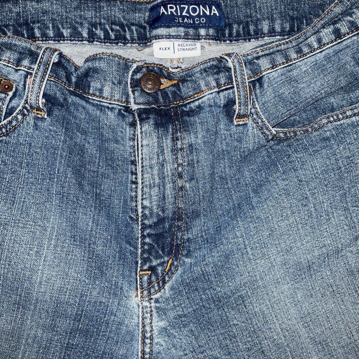 Discount arizona flex relaxed straight jeans 2025