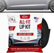 All-fit Universal 1.5 Both Side Skirts Side Splitter Kit - Black