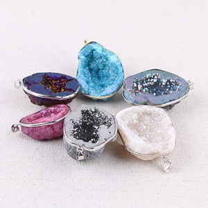 Stone-Clusters-Druzy-Necklace-Freeform-Crystal-Quartz-Pendant-Natural-Gemstone