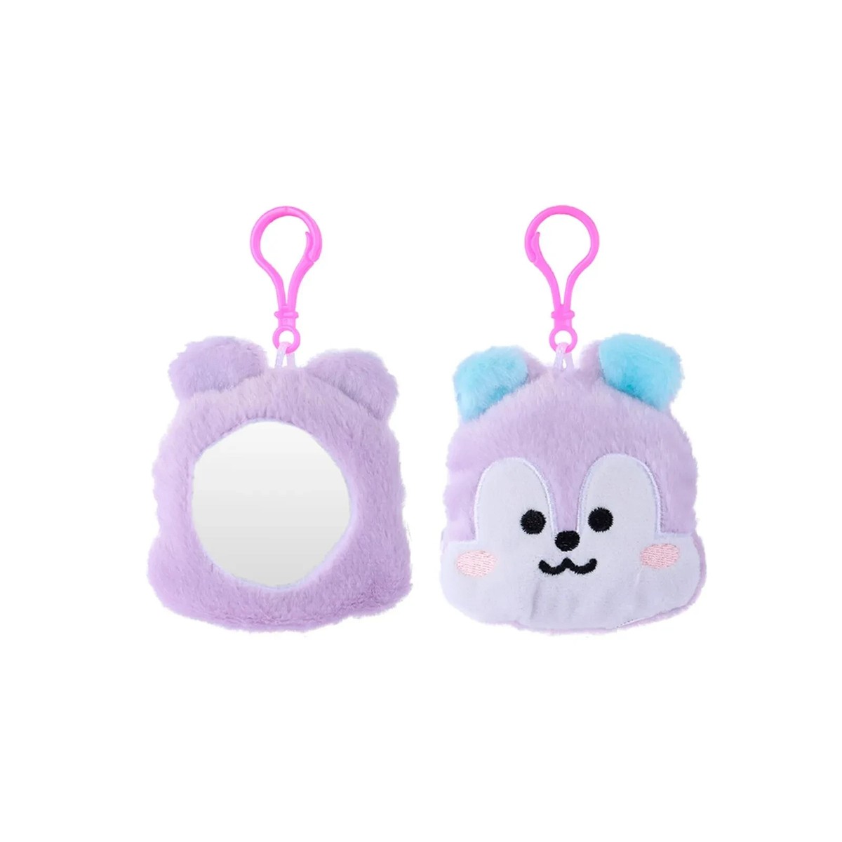 Miniso X BT21 Line Friends Goods MANG Fluffy Compact Mirror For