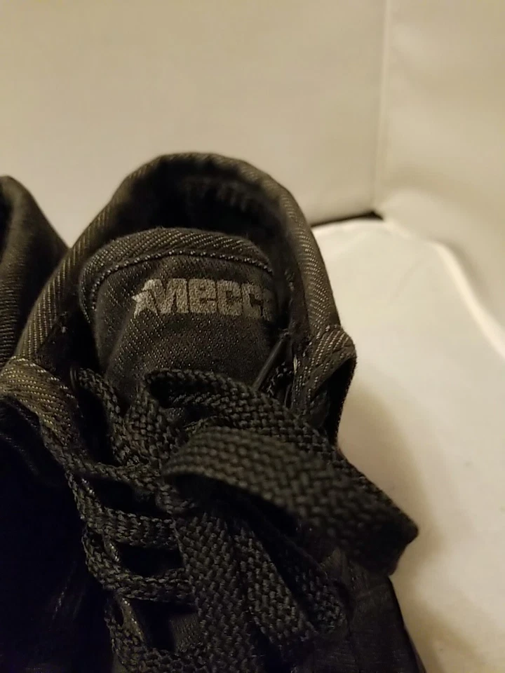 Zapatos Tenis De Colección MECCA EE. UU. de Lona Negros OG Años 90 Ropa de Calle Rap Para Hombres Talla 8.5 Foto 4 de 4