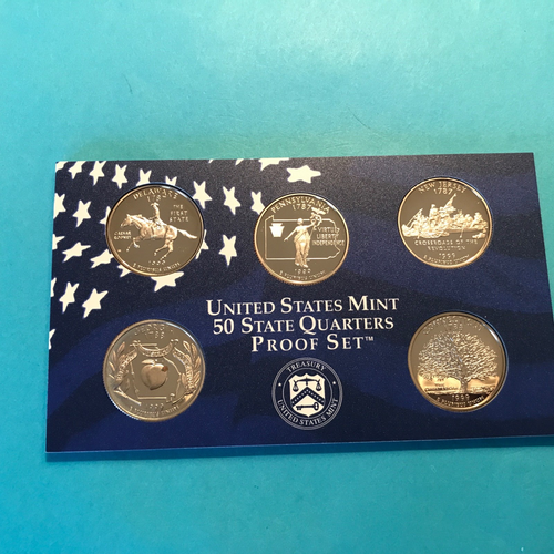 1999 S State Quarters Set Proof 5 Coins FREE SHIP ***SEE PICS
