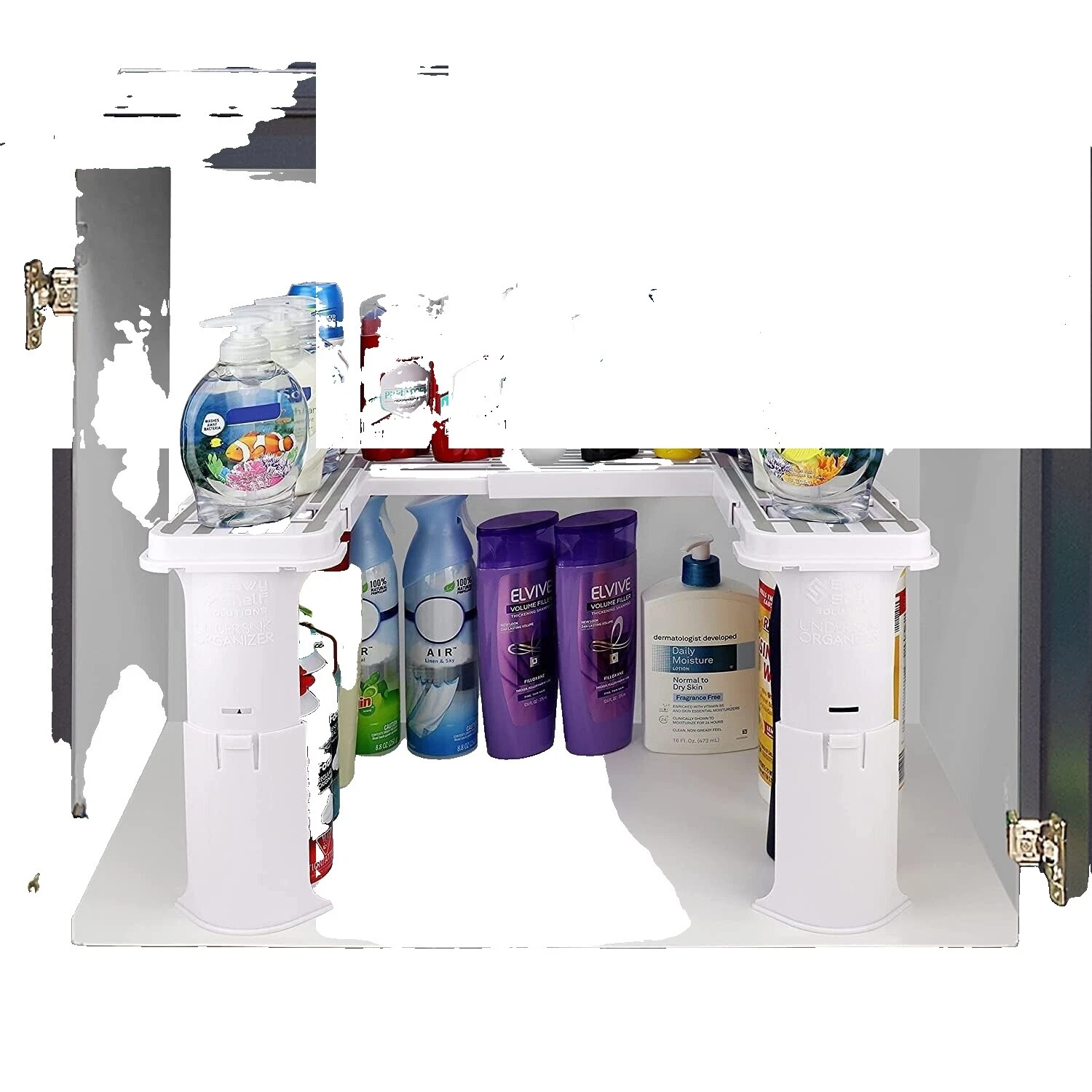 Organizadores de fregadero de cocina de plástico blanco