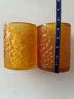 SASCHA BRASTOFF MCM GRAPES RESIN  ORANGE CANDLEHOLDER A PAIR READ DESCRIPTION! — photo 6