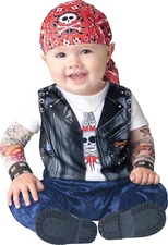 Infant Baby Born to be Wild Biker Costume