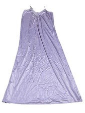 Vintage Sentiments Nightgown Womens Small Purple Long Coquette Spaghetti Strap