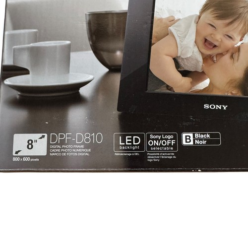 Sony DPF-D810 8" 800 x 600 Digital Picture Frame LED Backlight Orig Box Works! - Picture 11 of 15