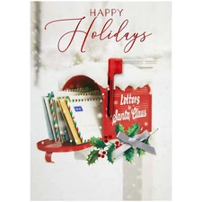 Happy Holidays Christmas Cards and Envelopes Multicolor 24 Count by Holiday Time