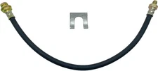 18 Inch Premium Universal Brake Hose Flexible Rubber Brake Line, 3/8" - 24 Male 