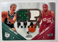 2008-09 SP Rookie Threads - Sp Threads Dual LeBron James, Larry Bird #TD-JB