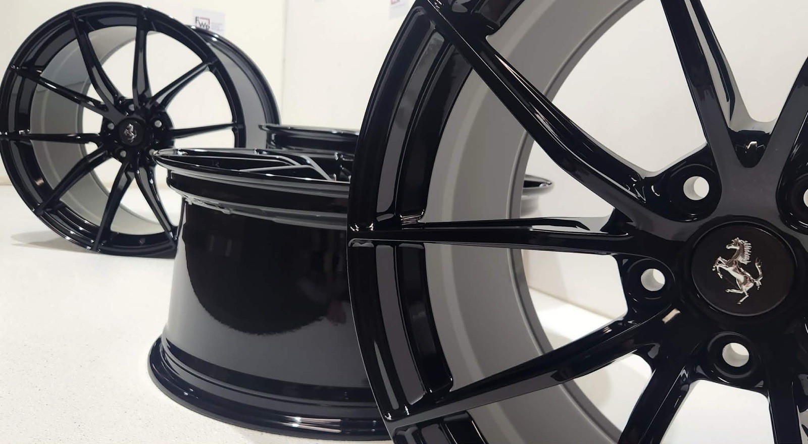 20” FERRARI 812 SUPERFAST F12 TDF SF90 RIMS WHEELS FACTORY OEM GLOSS Black  🔥🔥