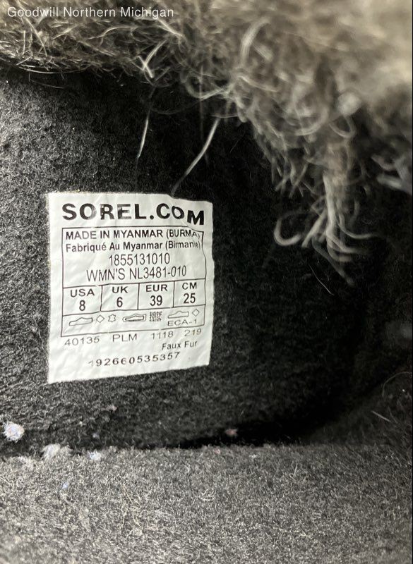 Sorel Black Solid Snow Boot Winter Boot Women 8 - image 6