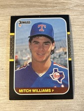 Mitch Williams Rookie Card. 1987 Donruss #347. Wild Thing !. rookie card picture