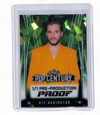 2025 Leaf Pop Century Kit Harrington 1/1 Green Pre Production Proof Card 