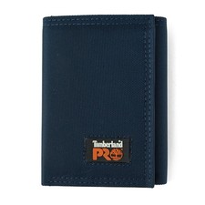 Timberland PRO Mens Cordura Nylon Rfid Trifold Wallet With Id Window, navy, O...
