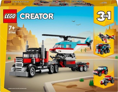LEGO Creator 31146 Tieflader mit Hubschrauber - 3in1 - Propellerflugzeug NEU&OVP